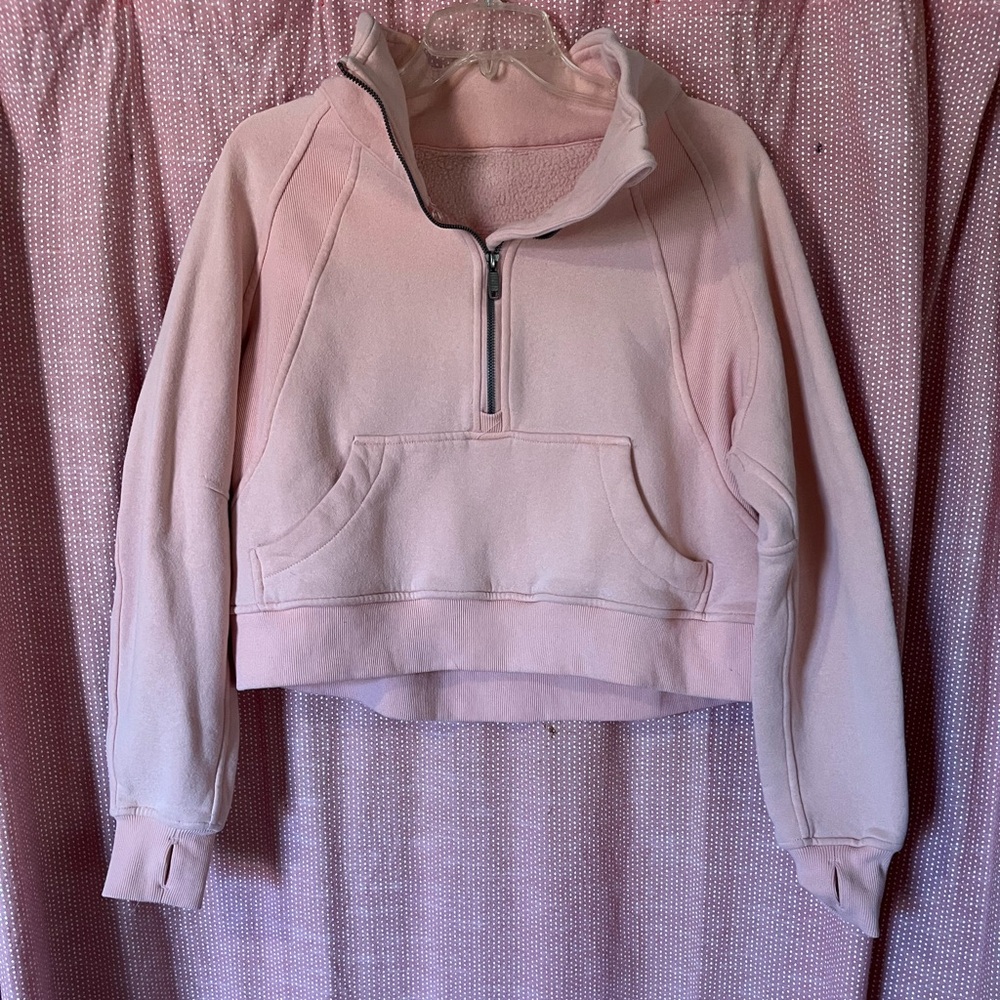 Pink Half-Zip Hoodie